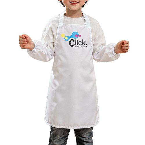 Avental Branco infantil, área de imagem 21x29,7cm